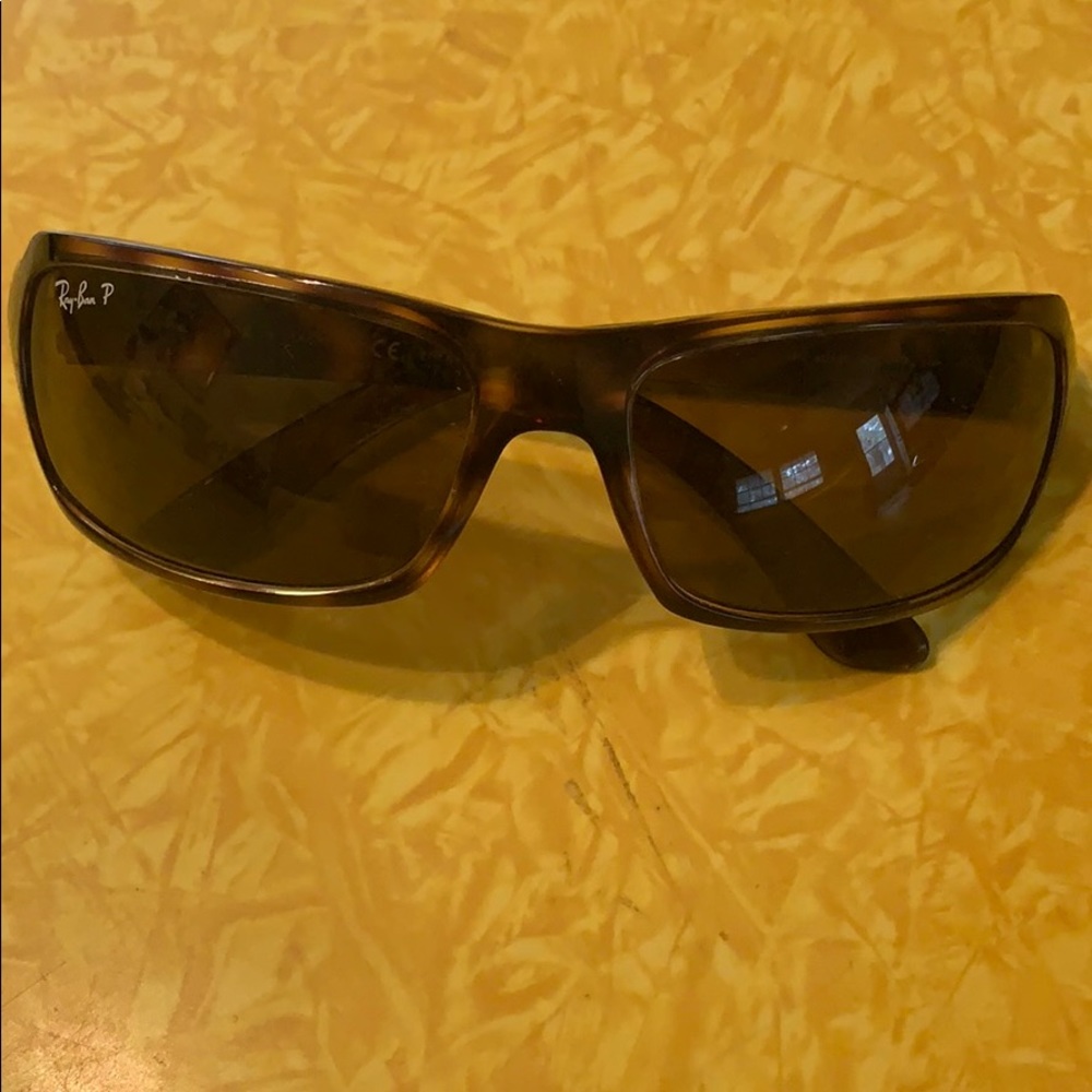 Ray Ban sunglasses.
